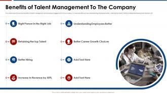 Influence of engagement strategies benefits of talent management to the company