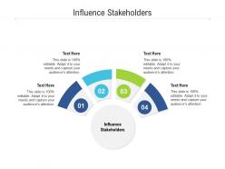 Influence stakeholders ppt powerpoint presentation slides graphics pictures cpb