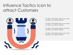 Influence tactics icon to attract customers