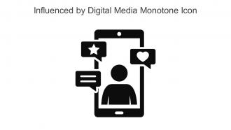Influenced By Digital Media Monotone Icon In Powerpoint Pptx Png And Editable Eps Format