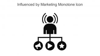 Influenced By Marketing Monotone Icon In Powerpoint Pptx Png And Editable Eps Format