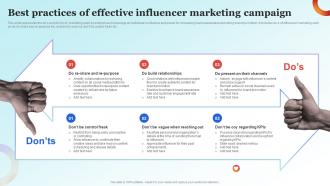 Influencer Advertising Guide Best Practices Of Effective Influencer Marketing Strategy SS V