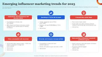 Influencer Advertising Guide Emerging Influencer Marketing Trends For 2023 Strategy SS V