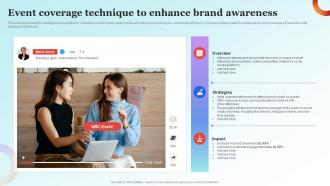 Influencer Advertising Guide Event Coverage Technique To Enhance Brand Awareness Strategy SS V
