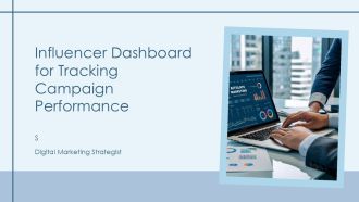 Influencer Dashboard For Tracking Campaign Performance PPT Template AT