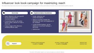 Influencer Look Book Campaign For Maximizing Elevating Sales Revenue With New Promotional Strategy SS V