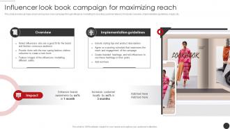 Influencer Look Book Campaign For Planning Promotional Campaigns Strategy SS V