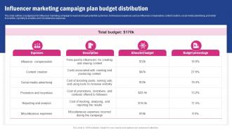Influencer Marketing Campaign Plan Budget Spa Business Promotion Strategy To Increase Brand Strategy SS V