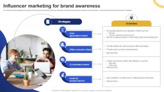 Influencer Marketing For Brand Awareness Storyboard SS