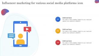 Influencer Marketing For Various Social Media Platforms Icon