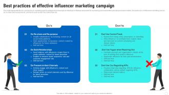 Influencer Marketing Guide Best Practices Of Effective Influencer Marketing Campaign Strategy SS V