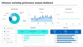 Influencer Marketing Guide Influencer Marketing Performance Analysis Dashboard Strategy SS V