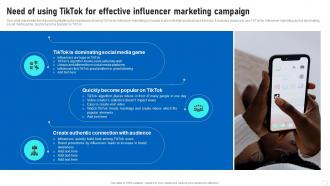 Influencer Marketing Guide Need Of Using Tiktok For Effective Influencer Marketing Strategy SS V