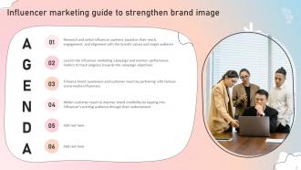 Influencer Marketing Guide To Strengthen Brand Image Powerpoint Presentation Slides Strategy CD Professionally Colorful