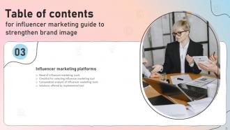 Influencer Marketing Guide To Strengthen Brand Image Powerpoint Presentation Slides Strategy CD Editable Impressive