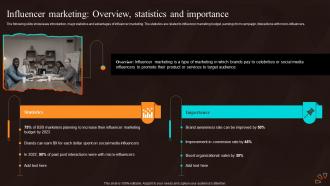 Influencer Marketing Overview Statistics And Marketing Strategies For Start Up Business MKT SS V