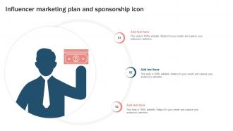 Influencer Marketing Plan And Sponsorship Icon