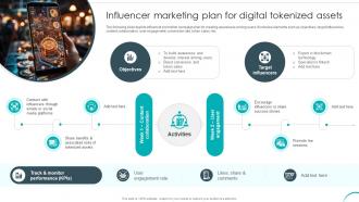 Influencer Marketing Plan For Digital Tokenized Assets Revolutionizing Investments With Asset BCT SS