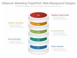 Influencer marketing powerpoint slide background designs