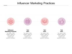 Influencer marketing practices ppt powerpoint presentation infographics maker cpb