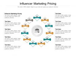Influencer marketing pricing ppt powerpoint presentation ideas graphics design cpb
