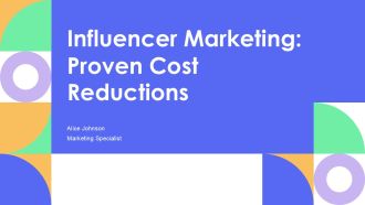 Influencer Marketing Proven Cost Reductions PPT PowerPoint AT
