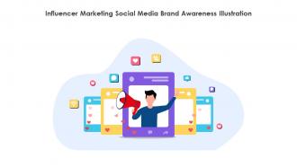 Influencer Marketing Social Media Brand Awareness Illustration