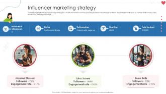 Influencer Marketing Strategy Fitness And Wellness Startup Go To Market Strategy GTM SS