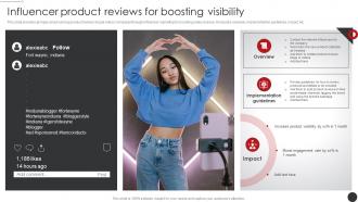 Influencer Product Reviews For Planning Promotional Campaigns Strategy SS V