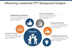 Influencing leadership ppt background designs