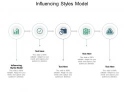 Influencing styles model ppt powerpoint presentation pictures structure cpb