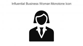 Influential Business Woman Monotone Icon In Powerpoint Pptx Png And Editable Eps Format