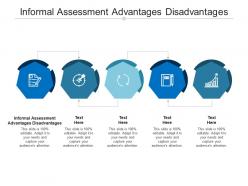 Informal assessment advantages disadvantages ppt powerpoint presentation inspiration designs cpb