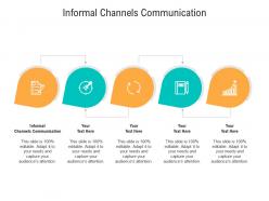 Informal channels communication ppt powerpoint presentation portfolio maker cpb
