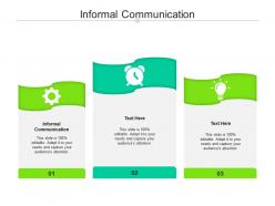 Informal communication ppt powerpoint presentation layouts design ideas cpb