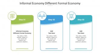 Informal Economy Different Formal Economy Ppt PowerPoint Presentation Gallery Cpb