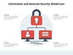 Information and network security model icon