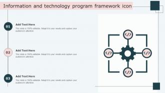 Information And Technology Program Framework Icon