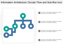 Information architecture circular flow and sub flow icon
