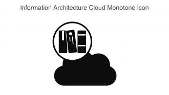 Information Architecture Cloud Monotone Icon In Powerpoint Pptx Png And Editable Eps Format