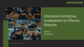 Information Architecture Fundamentals For Effective Websites PPT Template AT