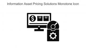 Information Asset Pricing Solutions Monotone Icon In Powerpoint Pptx Png And Editable Eps Format
