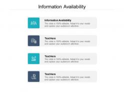 Information availability ppt powerpoint presentation gallery layouts cpb