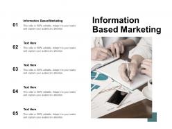 Information based marketing ppt powerpoint presentation styles visuals cpb
