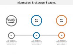 Information brokerage systems ppt powerpoint presentation template cpb