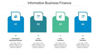 Information Business Finance Ppt Powerpoint Presentation Slides Outline Cpb