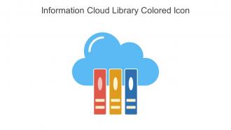 Information Cloud Library Colored Icon In Powerpoint Pptx Png And Editable Eps Format