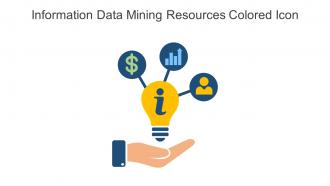 Information Data Mining Resources Colored Icon In Powerpoint Pptx Png And Editable Eps Format