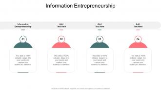 Information Entrepreneurship In Powerpoint And Google Slides Cpb