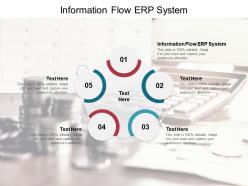 Information flow erp system ppt powerpoint presentation infographic template background image cpb